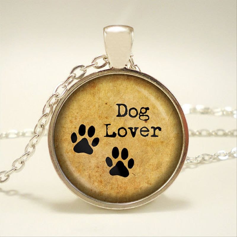 Dog Lover Pendant Necklace by thrumyeyesdesigns on Etsy