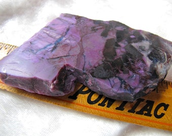 Beautiful Large 111 gms Sugilite Rough Slab Natural Royal Purple Healing light/ Violet Flame Stone