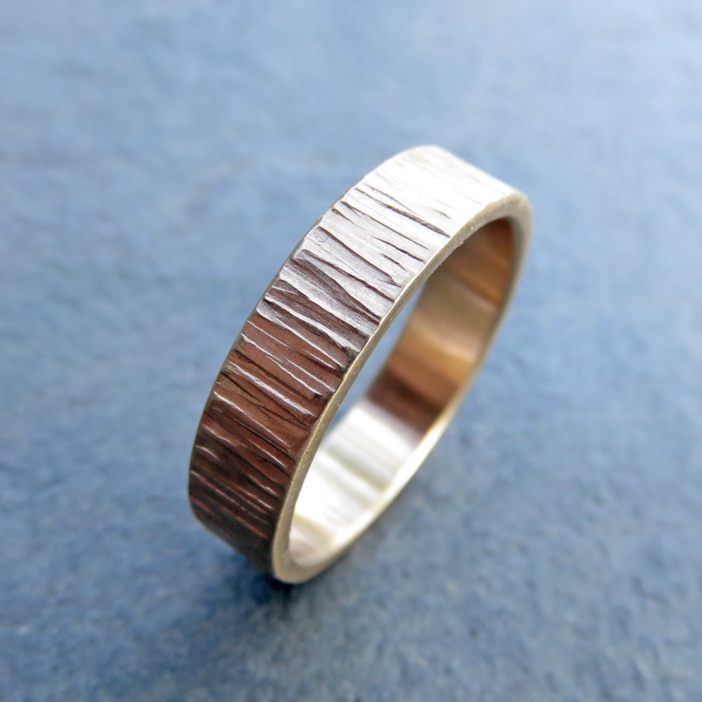 5mm Wide 14k Wood Grain Wedding Band For Men Or Women   Il Fullxfull.961925574 Seel 