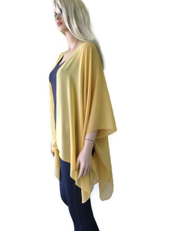 mustard kimono jacket