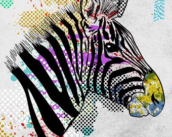 zebra pop art – Etsy