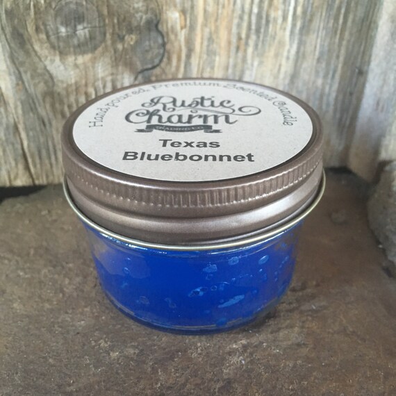 Texas Scented Candle 4 oz Mini Mason Jar Rustic