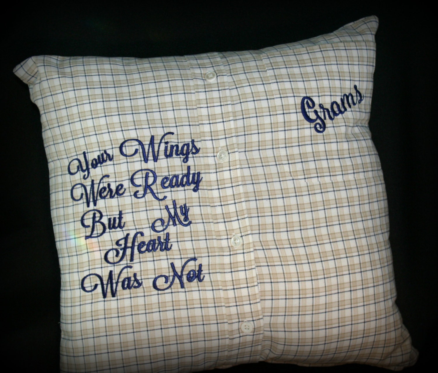 Memory Pillow Keepsake Pillow Made From Your Loved Ones Shirt