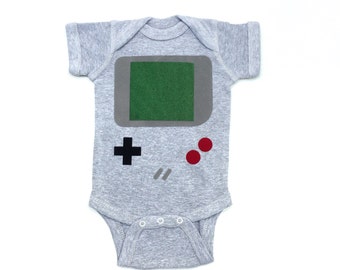 Video Game Shirt, Baby Geekery, Nerdy Baby Gifts, 80s kid, Newborn Photo Prop, Funny Baby Present, Baby Boy Clothes, Baby Halloween Costume