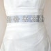 SALE, Seven Daisies Elegant Rhinestone Beaded Wedding Dress Sash Belt