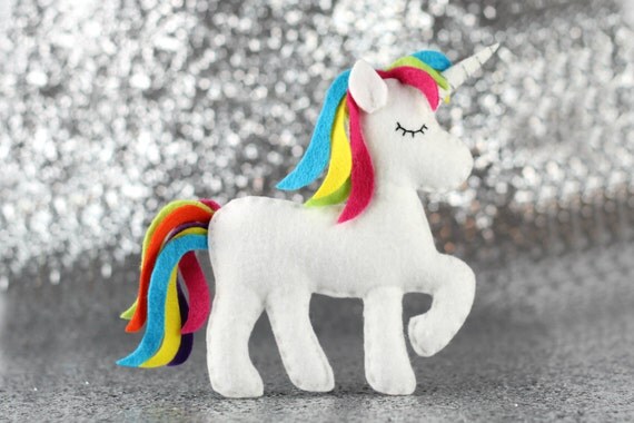 unicorn sewing pattern felt unicorn plush unicorn toy felt