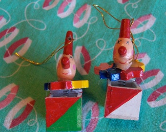 two little jack in the box ornaments