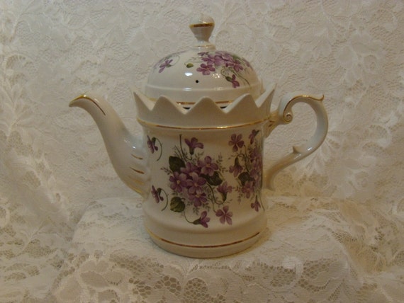 Vintage Crown Dorset Staffordshire England Tea Pot with