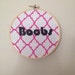 Boobs - hand-stitched and framed mammary-themed embroidery OOAK