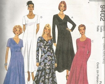 McCall's 9402 Womens Half Size Dress Pattern SZ 10 1/2 by 14 1/2.