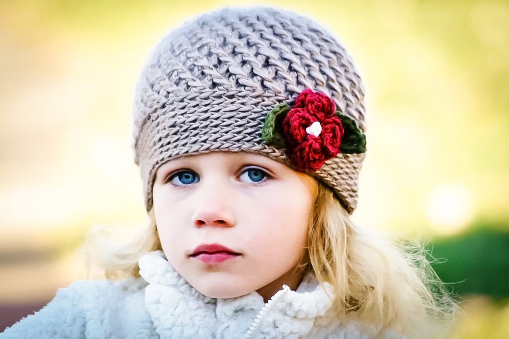 Crochet hat pattern Crochet Pattern The Winter Blossom Hat