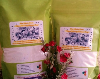 Natural Vegan Laundry Soap--250 to 500 Loads--Fantastic on Cloth Diapers--2 JUMBO Bags and FREE BONUS Bag