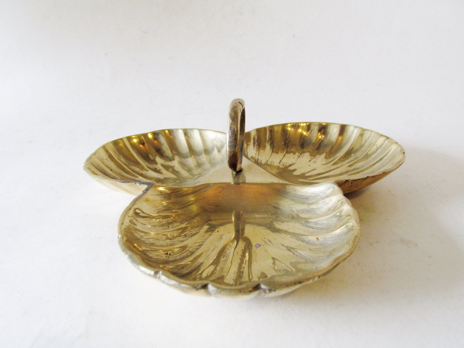 Vintage Brass Tray Barware or Vanity Tray by TheGildedTassel