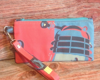 Doctor Who inspired "Dalek" zipper pouch.
