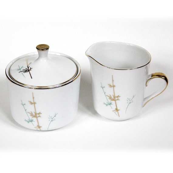 Mikasa MIMI Sugar and Creamer Set Jyoto Gold by SarahsMidCentury