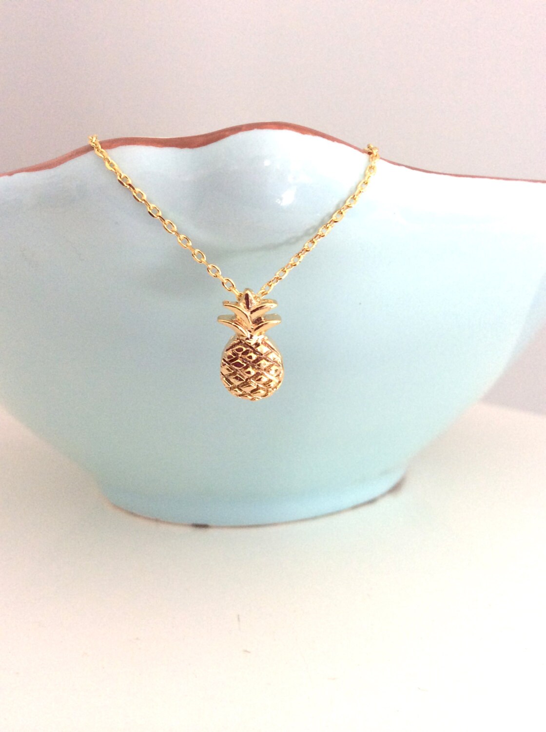 Pineapple Necklace Gold Pineapple Necklace Dainty Gold Necklace Gifts for Her Best Friend gift Girlfriend Gifts birthday gift christmas gift