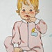 Kwik Sew 1037, Baby Sleeper pattern, sizes S, M, L, XL, Vintage 1980