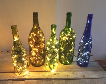 Lights Inside Wine Bottle by Unprecedented on Etsy
