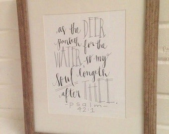 Psalm 42 1 | Etsy