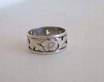 forget-me-nots antique wedding ring