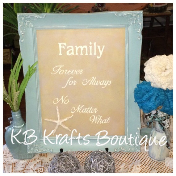 items similar to vintage frame with family saying on etsy