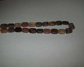 Red Creek Jasper Stone Beads- 15 inch Strand