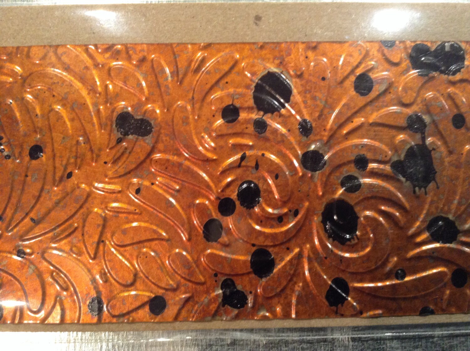 Embossed Patina Copper Sheet