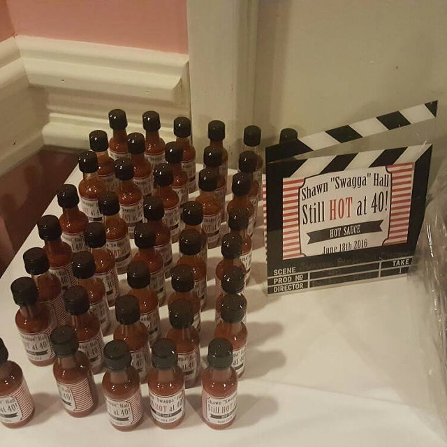 Custom Hot Sauce Favors Personalized Labels & Empty 50 mL