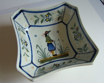 Ceramic Henriot Quimper 99 Brittany Dish