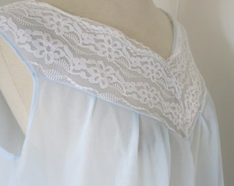 Light blue 60s nightgown