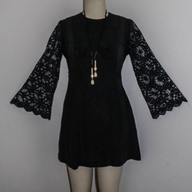 Halterneck Wrinkle Dress - Psychedelic Flower