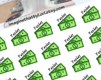 Pay day stickers for your Erin Condren planner