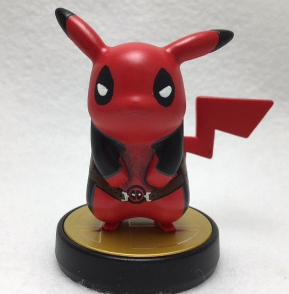 deadpool pikachu stuffed animal