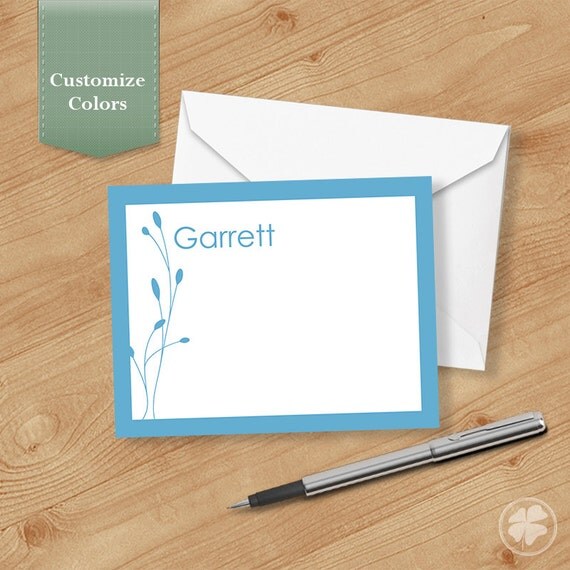 Buds Thank you Card Template, Printable Thank you Cards, Personalized Thank you Cards Il_570xn