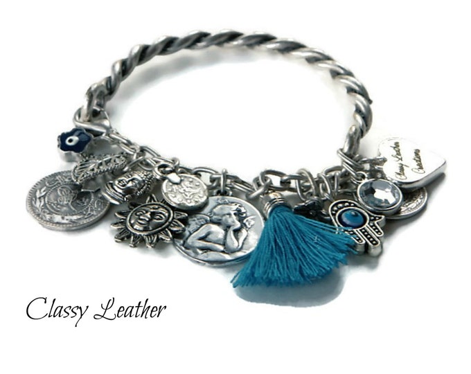 Boho bracelet,charm bracelet,boho jewelry,bohemian bracelet,gipsy bracelet,coin bracelet,half cuff bracelet,women bracelet,bar bracelet
