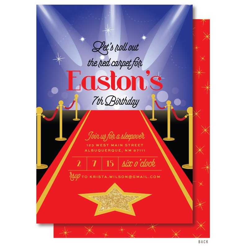 Red Carpet Invitations 9