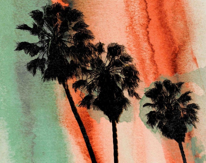 Los Angeles Palms. Canvas Print by Irena Orlov 40x30"