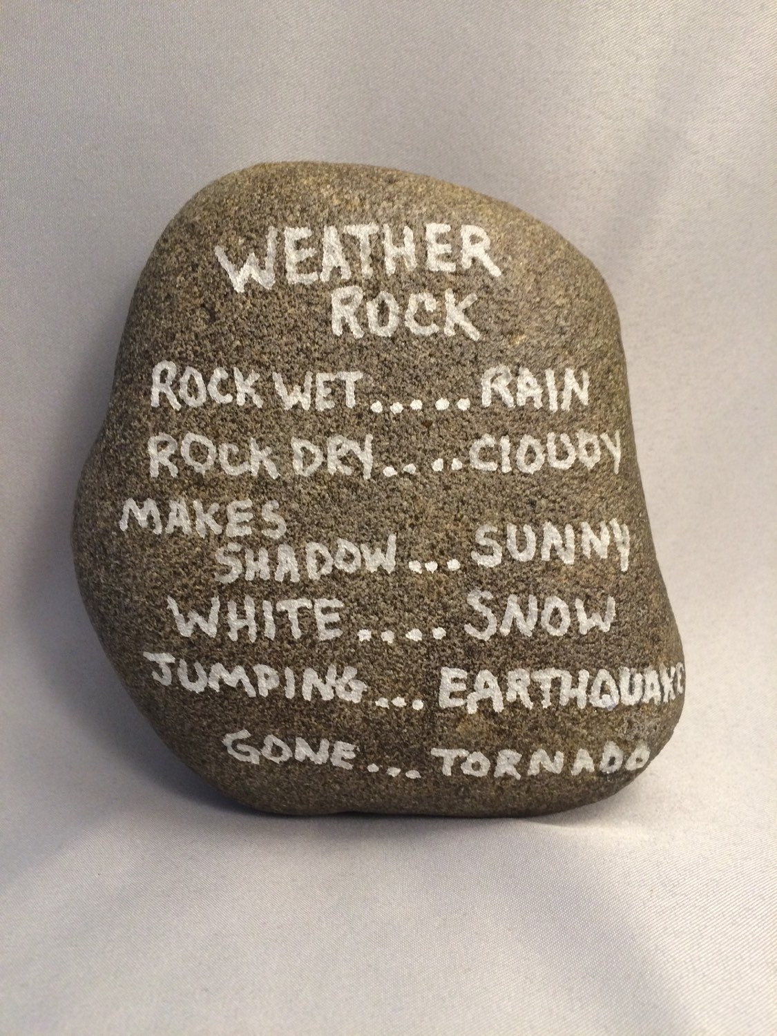 Weather or forecasting rock stone garden by creativecraftygifts