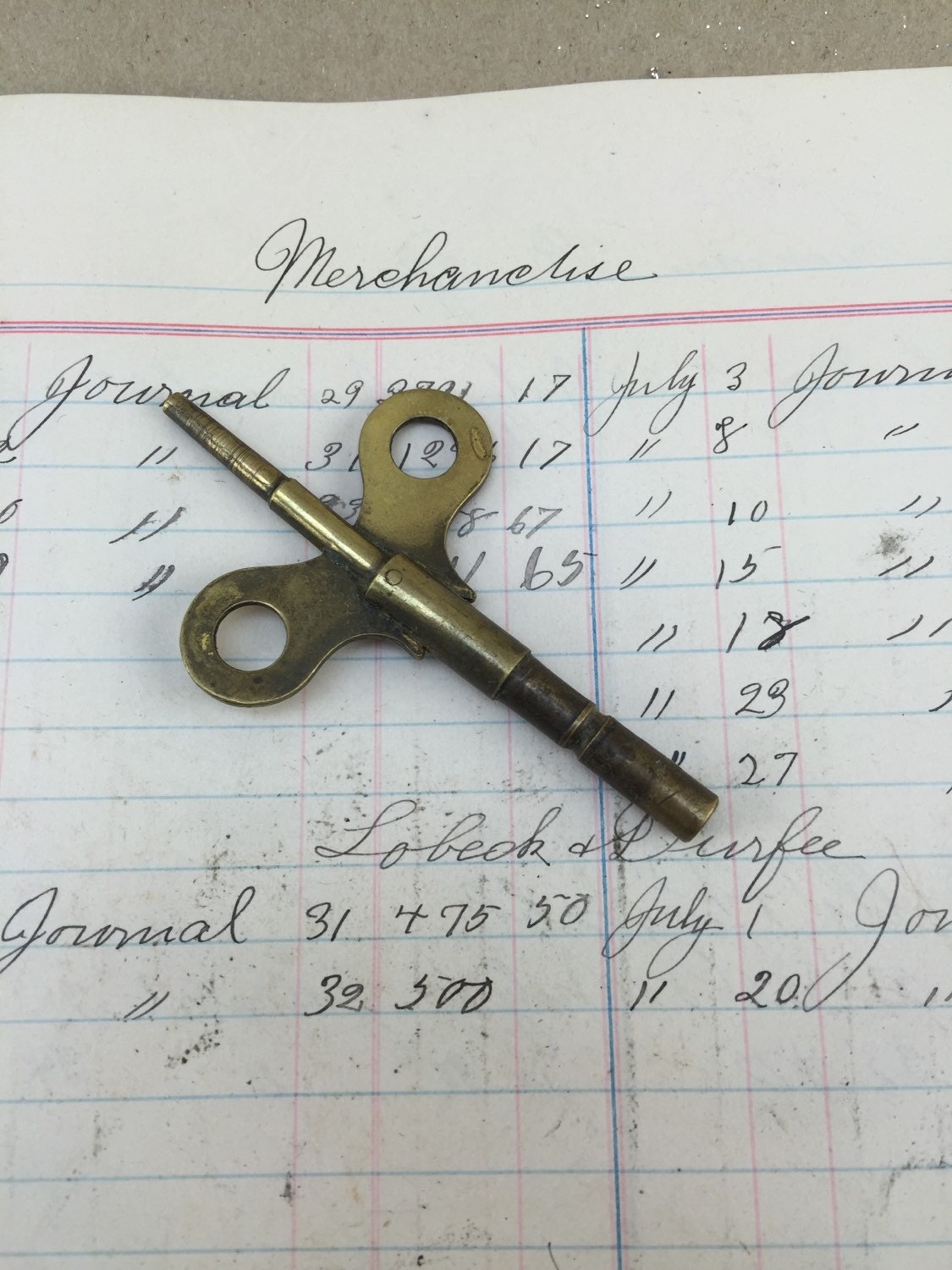 Antique Clock Key vintage clock winding key steampunk