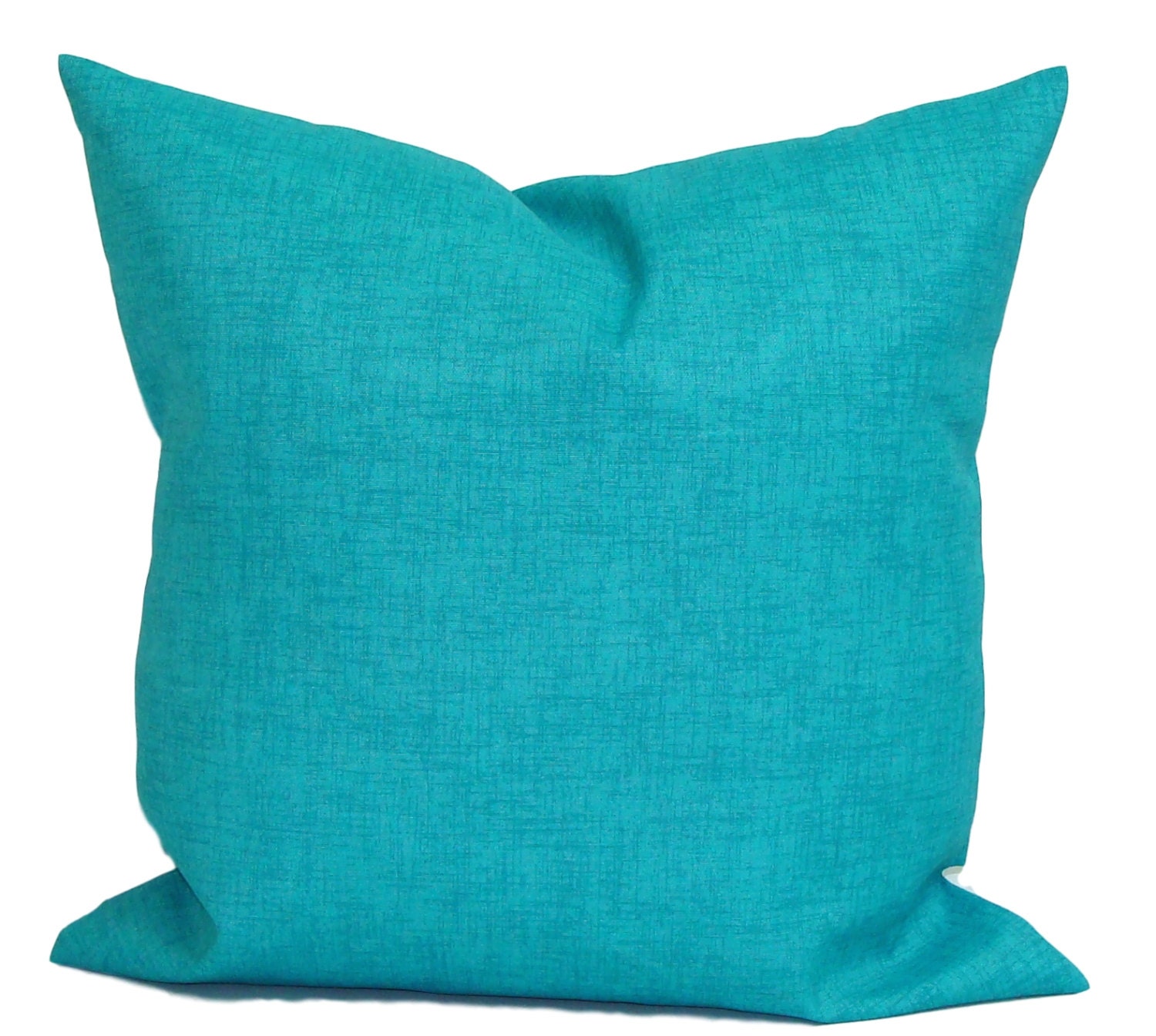 BLUE OUTDOOR PILLOWS Solid Blue Pillow Cover Decorative