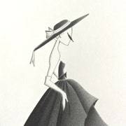 Original illustrations by LinearFashions on Etsy