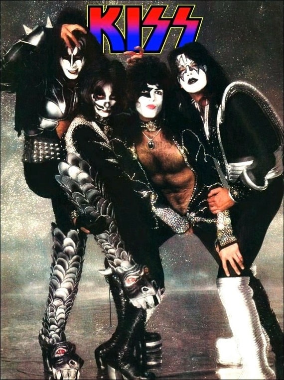 Kiss Destroyer Era Sparkle Background Standup Display