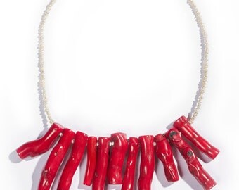 Coral Pearl necklace