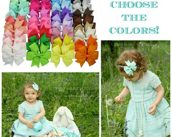 DIY Baby Headband Kit or DIY Hair Clip - You Choose the Colors - Great accessory for any outfit! DIY Crating Supplies