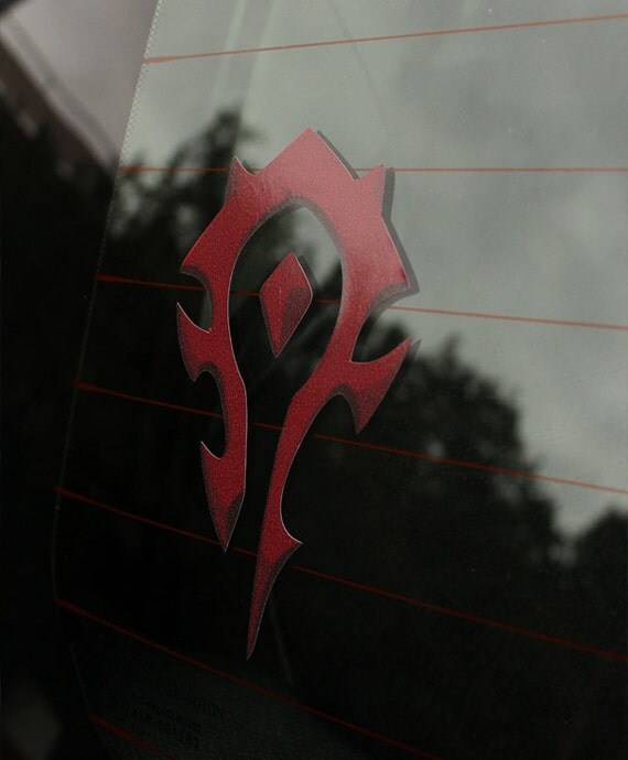 Horde World of Warcraft Vinyl Decal Perfect size & high