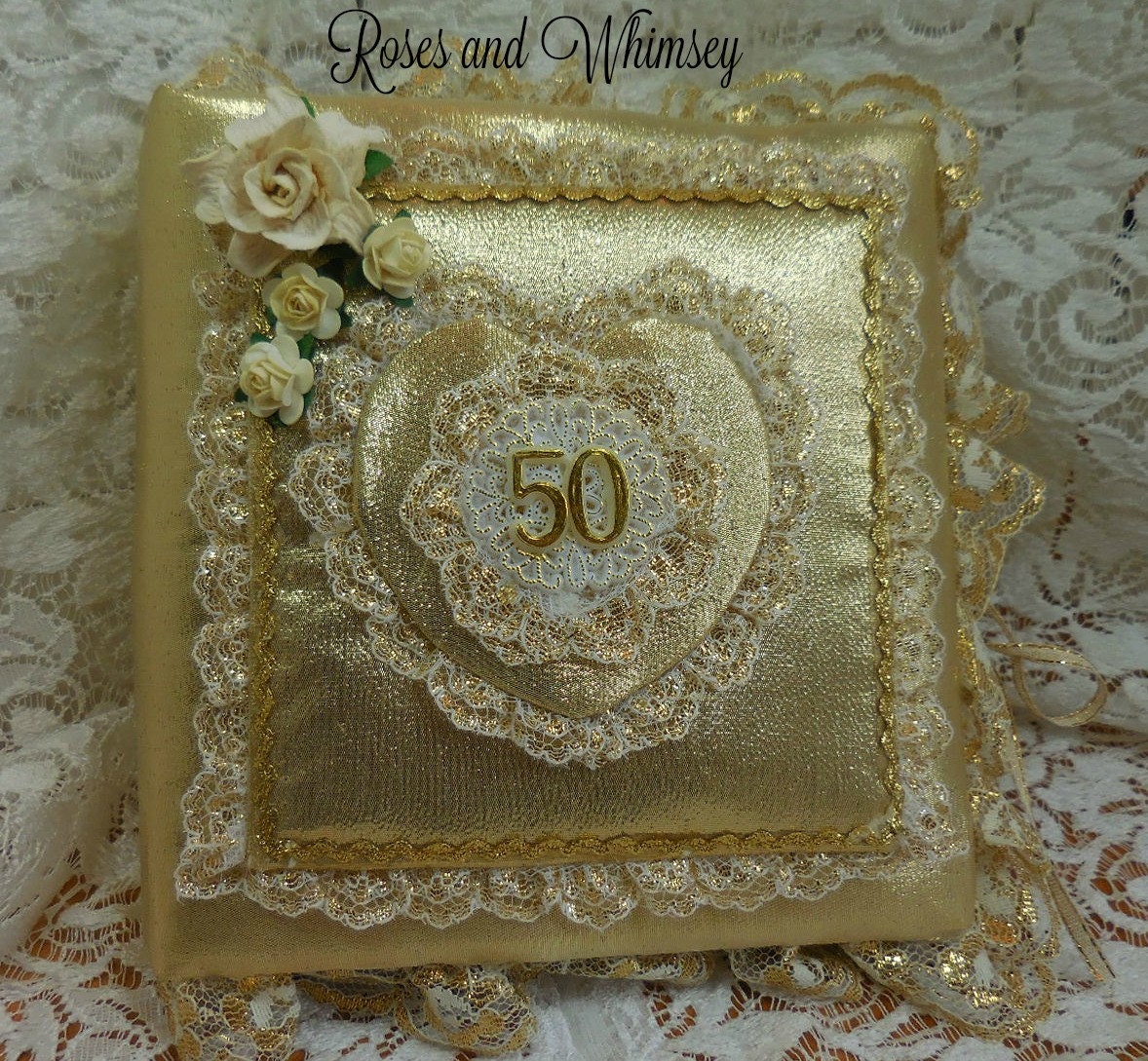 50th Wedding Anniversary Album keepsake pictures jourmal