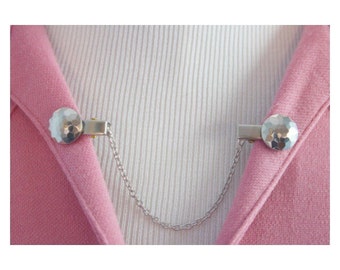 Sweater Guard Cardigan Clip Collar Clip Vintage Inspired Retro Jewelry - Katie