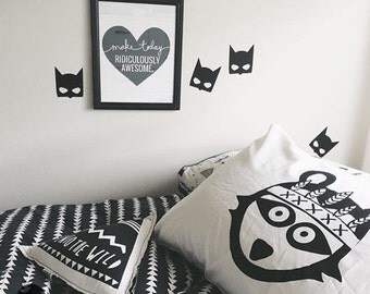 Batman wall decals, Batman decal, Batman wall sticker, nursery wall decal, wall decals, wall stickers, vinyl wall decal stickers x40