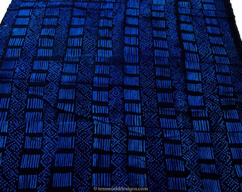 Authentic indigo cloth, African mudcloth , Indigo mudcloth Fabric , Hand woven , Wholesale fabric , African cloth , African fabric , MC174