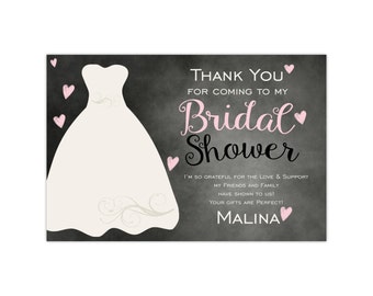 bridal shower thank you